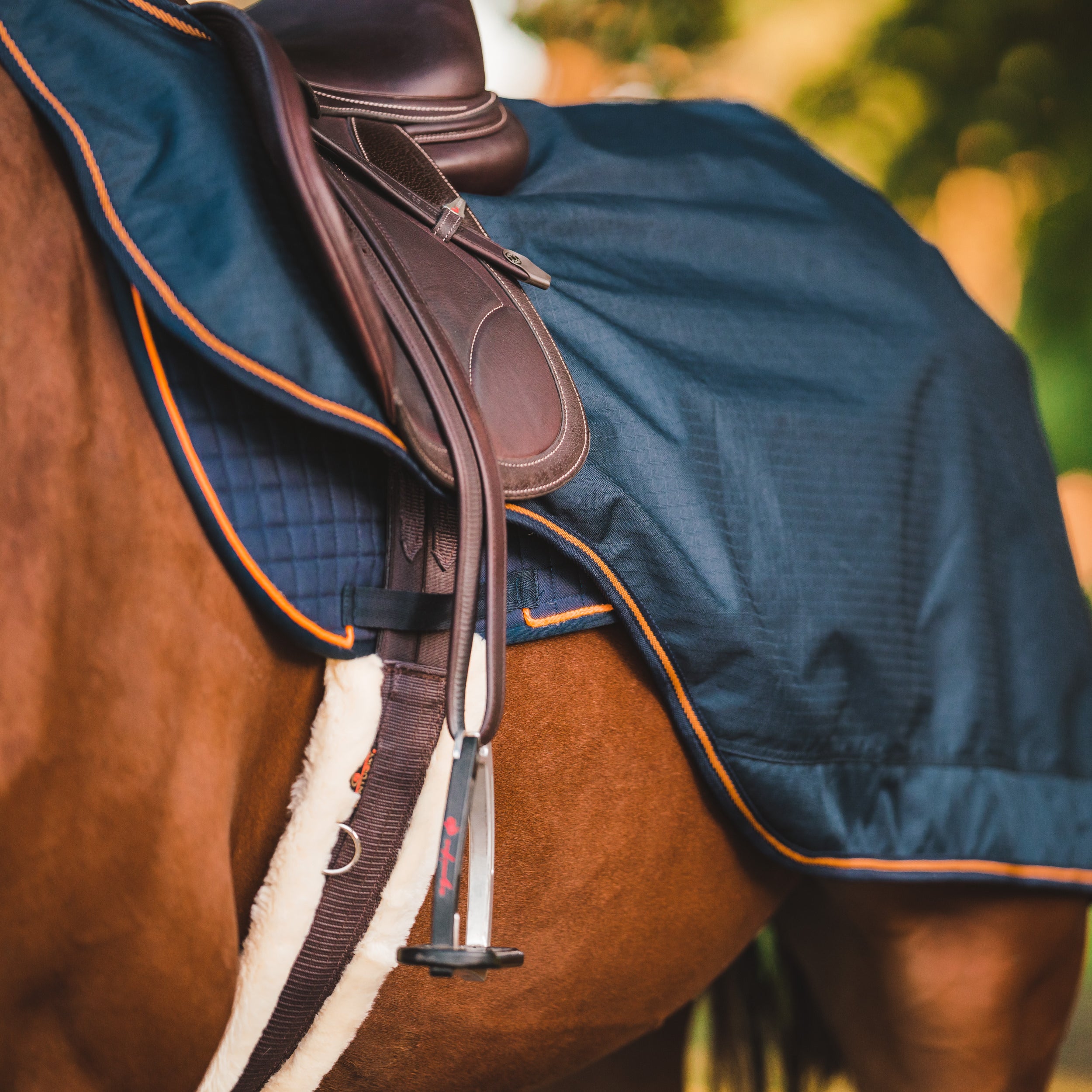 Hyltarp Ridtäcke Blå