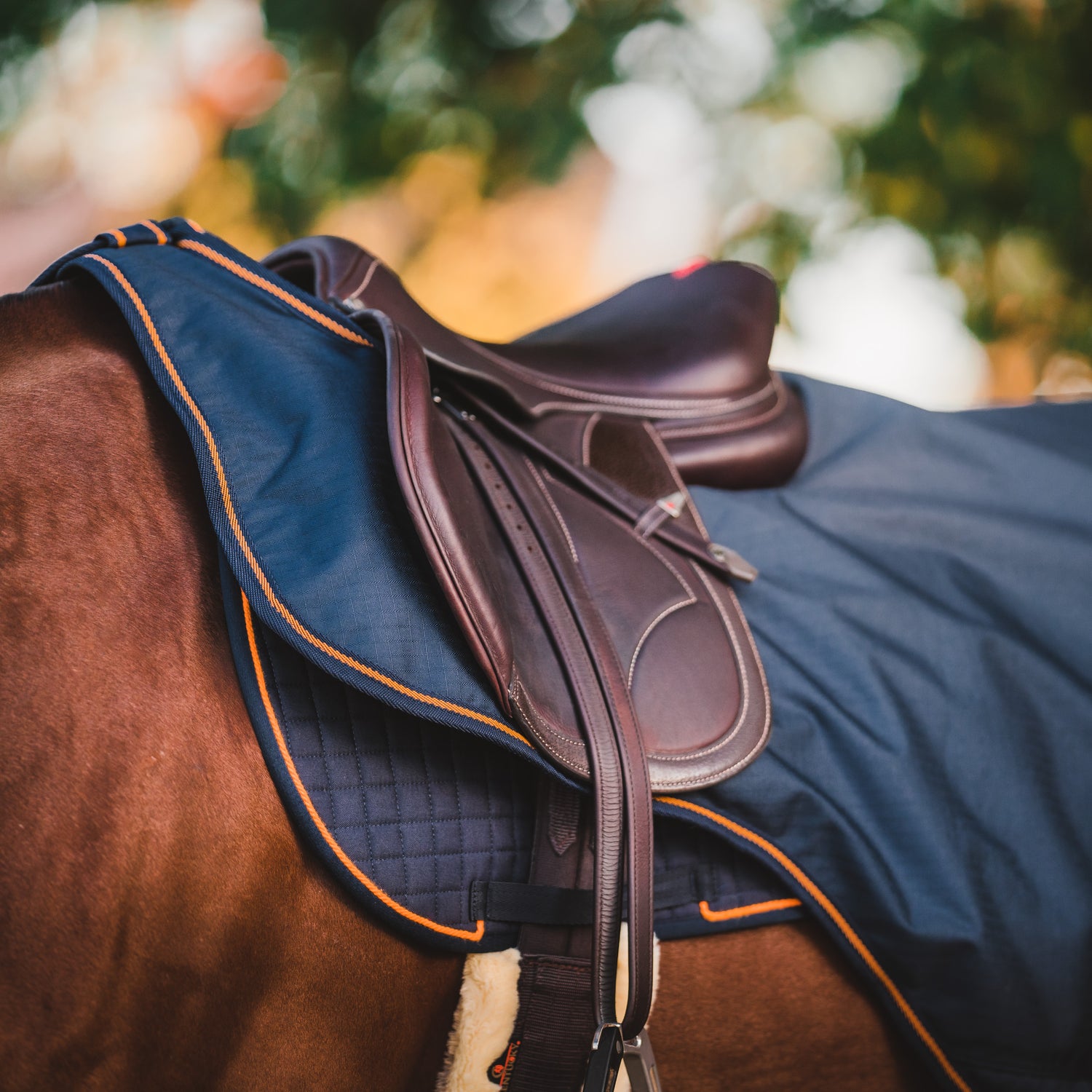 Hyltarp Ridtäcke Blå