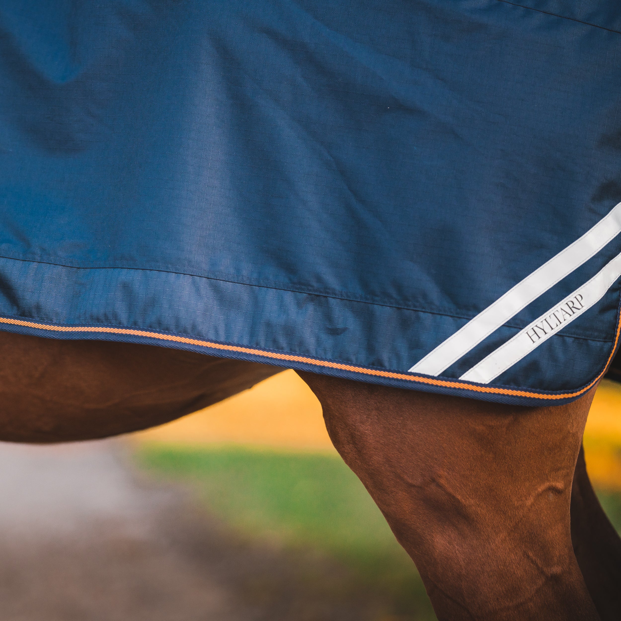 Hyltarp Ridtäcke Blå